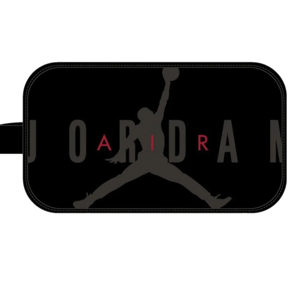 Nike Air Jordan Travel Dopp Kit Clutch Bag Toiletries Jumpman Zipper BLACK NWT